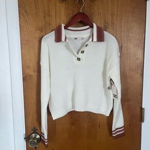 NWT So Good For Life Henley Sweater